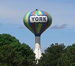 York, Nebraska water tower from E 1